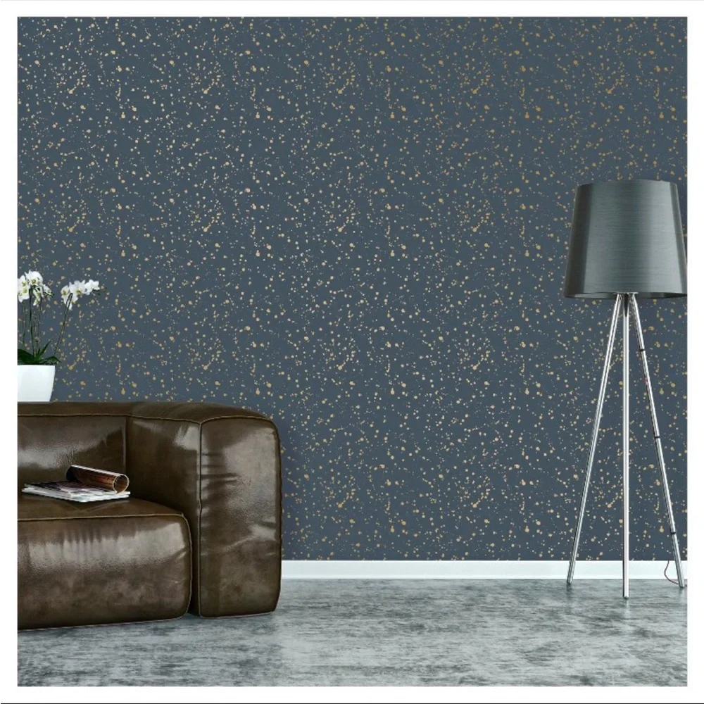 New Celestial‎ Peel & Stick Wallpaper Navy/Gold - Opalhouse